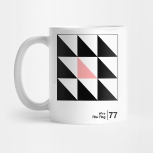 Pink Flag // Minimalist Graphic Artwork Design Mug